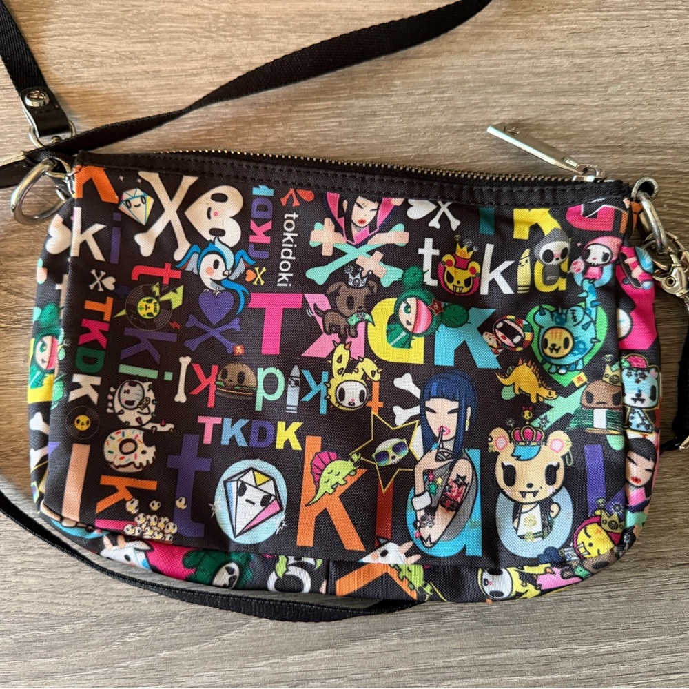 tokidoki Black Multicolor Printed Crossbody Bag - Picture 2 of 3